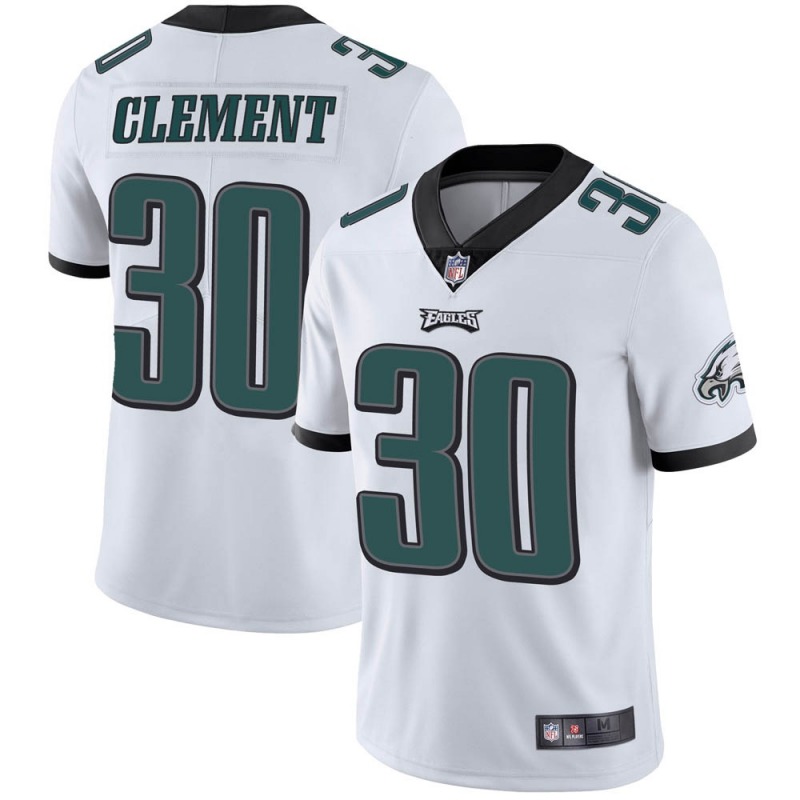 Men's Philadelphia Eagles #30 Corey Clement White Vapor Untouchable Limited Stitched NFL Jersey