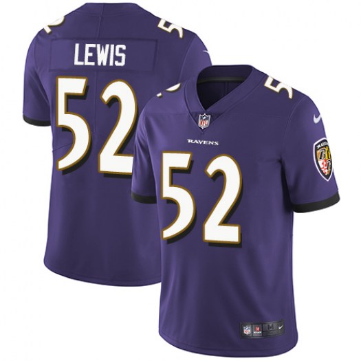 Men’s Baltimore Ravens #52 Ray Lewis Purple Vapor Untouchable Limited NFL Jersey