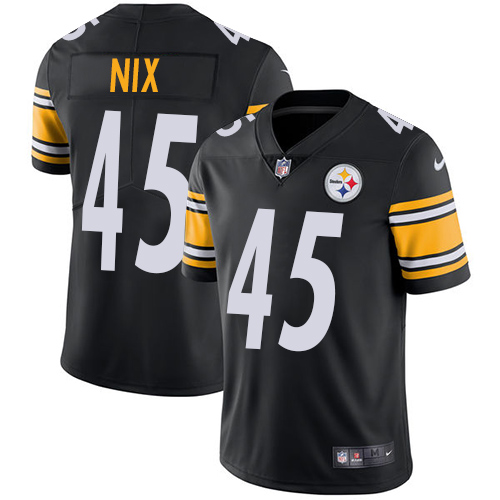 Men's Pittsburgh Steelers #45 Roosevelt Nix Black Vapor Untouchable Limited Stitched NFL Jersey