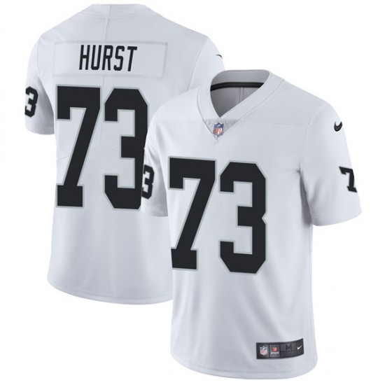Men's Raiders #73 Maurice Hurst White Vapor Untouchable Limited Stitched NFL Jersey Limited Stitched NFL Jersey
