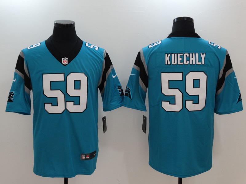 Men's Carolina Panthers #59 Luke Kuechly Blue Vapor Untouchable Player Limited Jersey