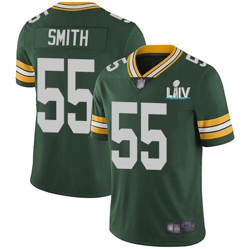 Men's Green Bay Packers #55 Za'Darius Smith Green Super Bowl LIV Vapor Untouchable Stitched NFL Limited Jersey