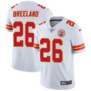 Men's Kansas City Chiefs #26 Bashaud Breeland White Vapor Untouchable Limited Stitched NFL Jersey