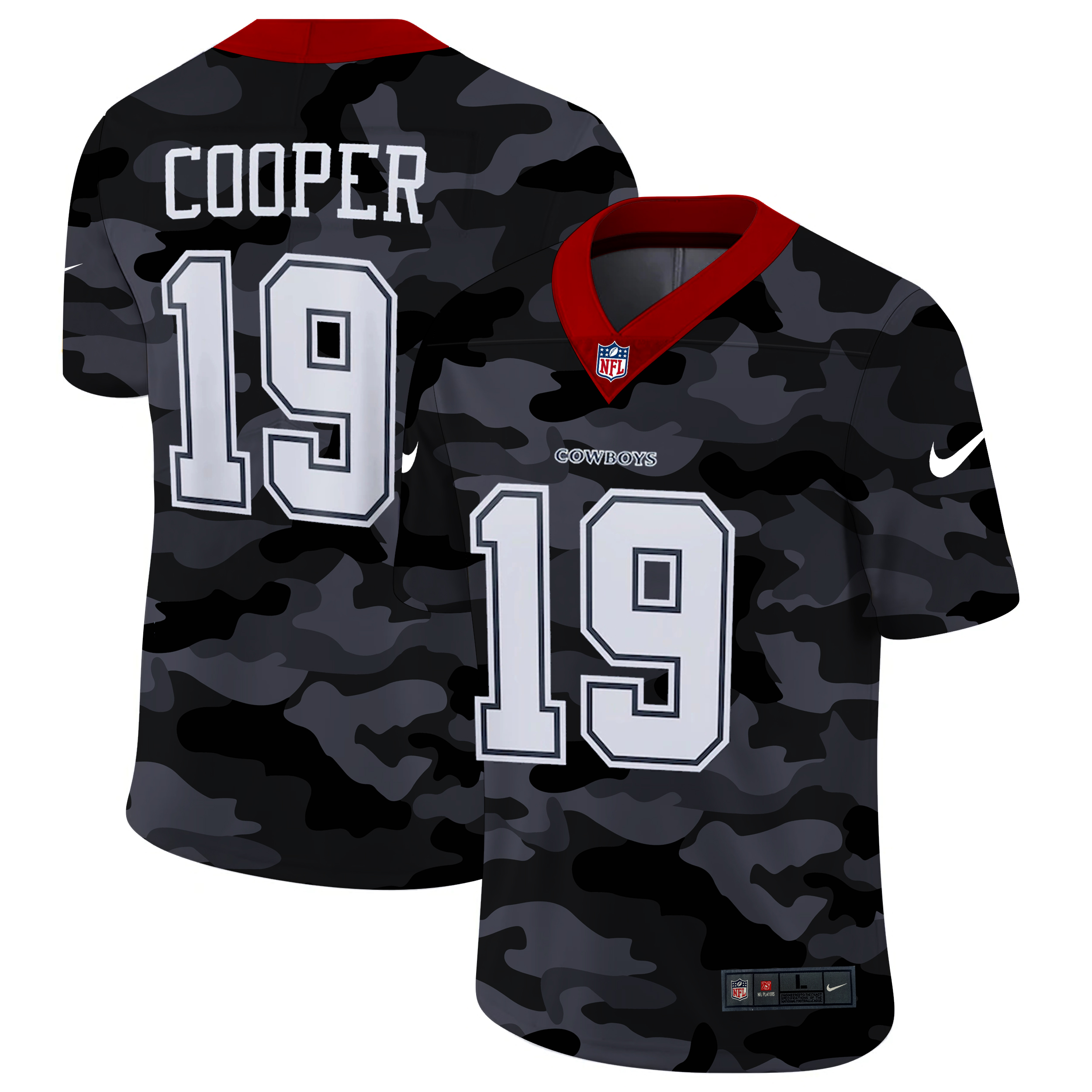 Men's Dallas Cowboys #19 Amari Cooper 2020 Camo Limited Stitched NFL Jersey