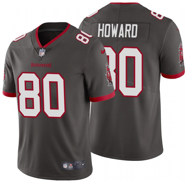 Men's Tampa Bay Buccaneers #80 O.J. Howard 2020 Grey Vapor Untouchable Limited Stitched NFL Jersey