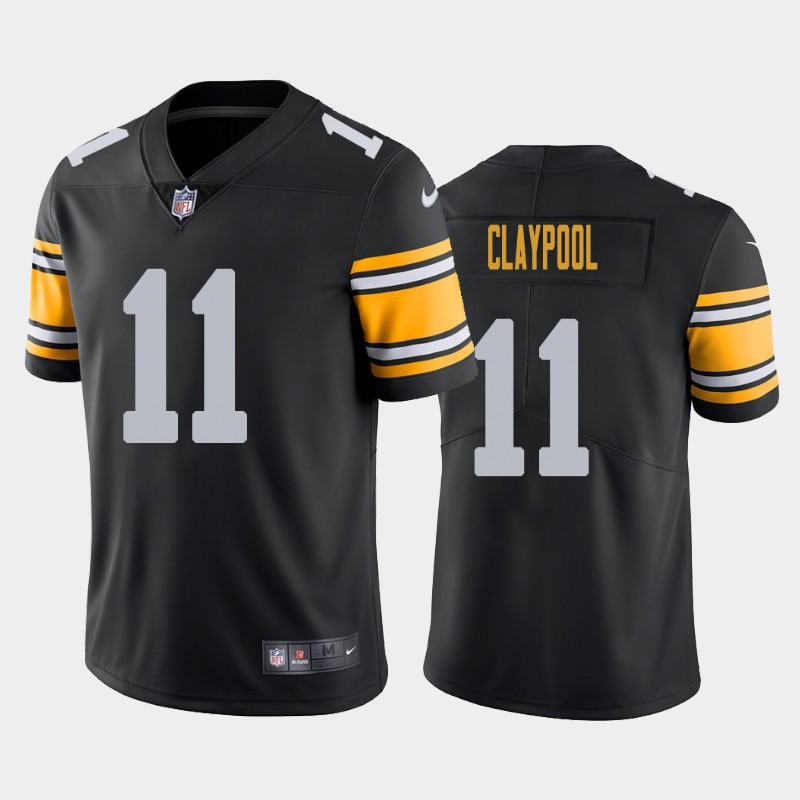 Men's Pittsburgh Steelers #11 Chase Claypool Black Vapor Untouchable Limited Stitched NFL Jersey
