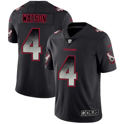 Men's Houston Texans #4 Deshaun Watson Black 2019 Smoke Fashion Limited Stitched NFL Jersey