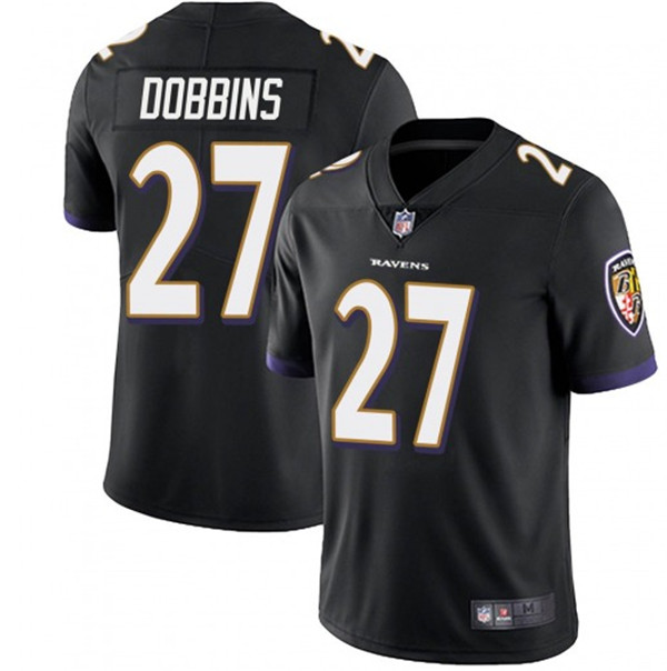 Men's Baltimore Ravens #27 J.K. Dobbins Black Vapor Untouchable Limited Stitched NFL Jersey