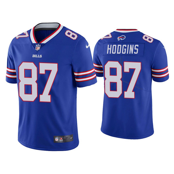 Men's Buffalo Bills #87 Isaiah Hodgins Blue Vapor Untouchable Limited Stitched Jersey