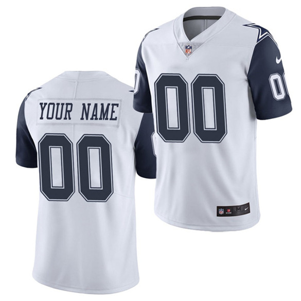 Men's Cowboys ACTIVE PLAYER White Vapor Untouchable Limited Stitched NFL Jersey (Check description if you want Women or Youth size)