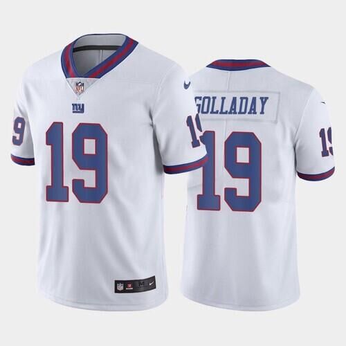Men's New York Giants #19 Kenny Golladay White Stitched Jersey (Check description if you want Women or Youth size)
