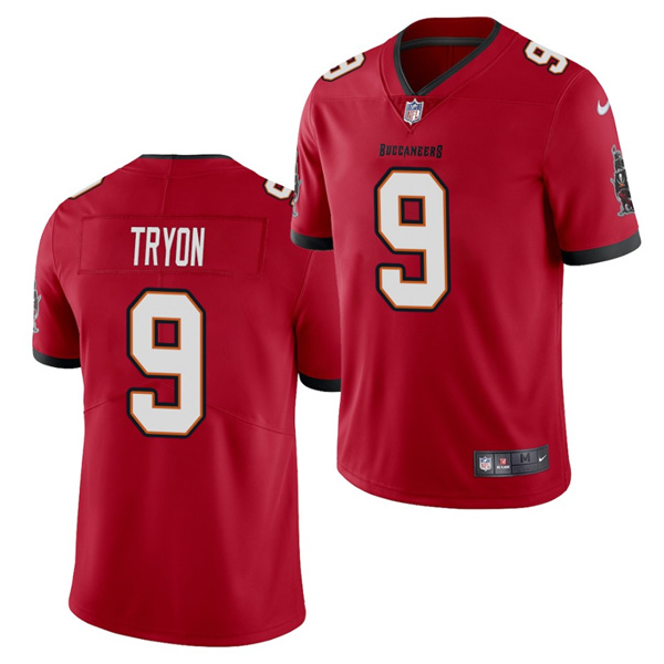 Men's Tampa Bay Buccaneers #9 Joe Tryon 2021 NFL Draft Red 2021 Vapor Untouchable Limited Stitched Jersey (Check description if you want Women or Youth size)