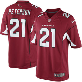 Men's Arizona Cardinals #21 Patrick Peterson Team Color Stitched Limited NFL Jersey