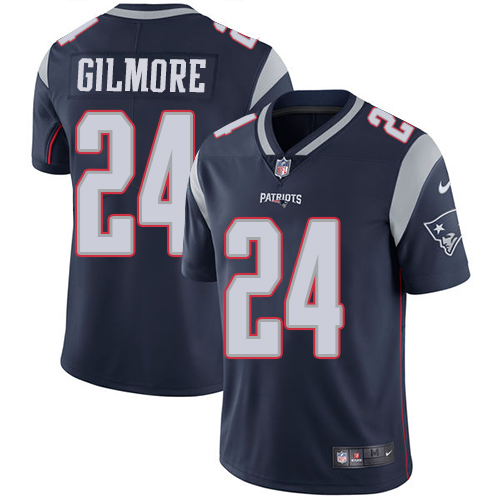Men's New England Patriots #24 Stephon Gilmore Navy Blue Vapor Untouchable Limited Stitched NFL Jersey
