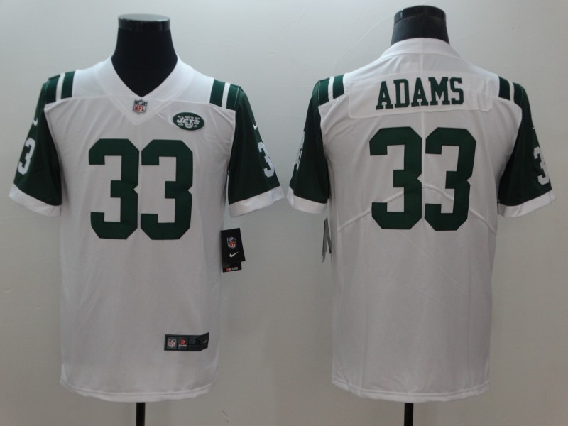 Men's New York Jets #33 Jamal Adams White Vapor Untouchable Limited Stitched NFL Jersey