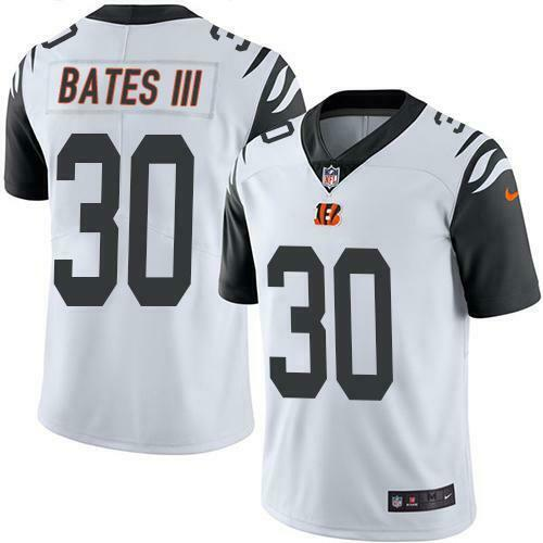 Men's Cincinnati Bengals #30 Jessie Bates III White Limited Stitched NFL Jersey