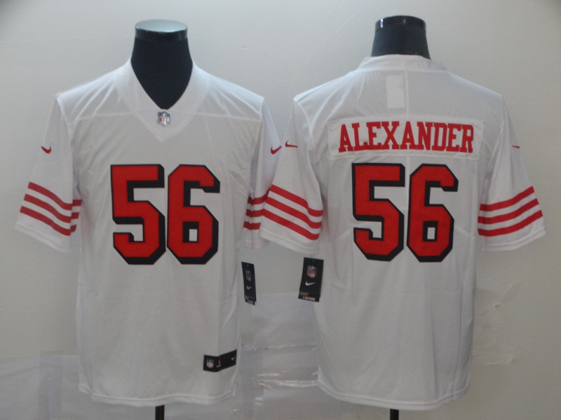 Men's San Francisco 49ers #56 Kwon Alexander 2019 White Vapor Untouchable Limited Stitched NFL Jersey