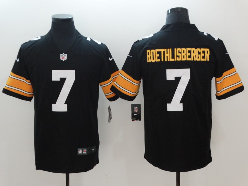 Men's Pittsburgh Steelers #7 Ben Roethlisberger Black 2018 Vapor Untouchable Limited Stitched NFL Jersey