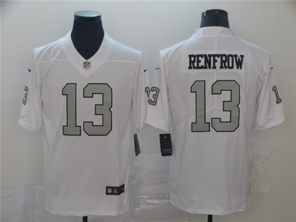 Men's Oakland Raiders #13 Hunter Renfrow White Color Rush Limited Stitched NFL Jersey