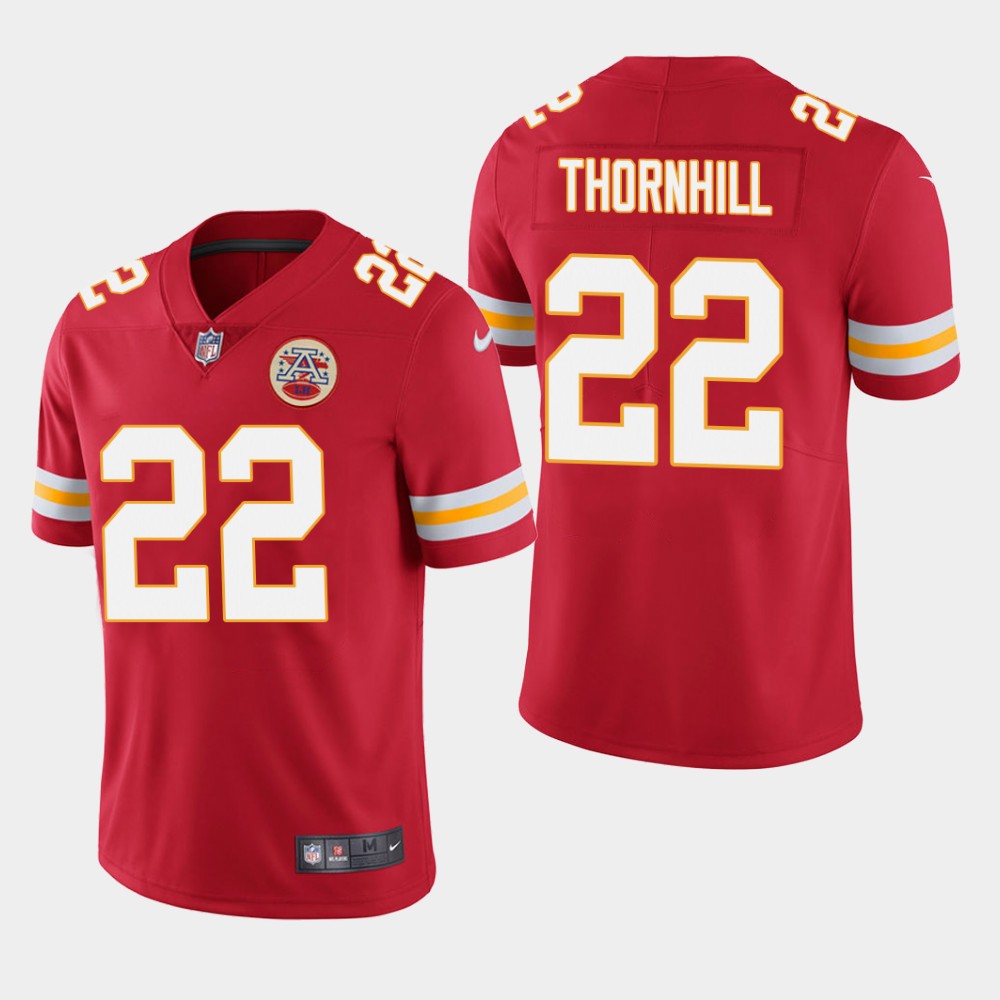 Men's Kansas City Chiefs #22 Juan Thornhill Red Vapor Untouchable Limited Stitched NFL Jersey