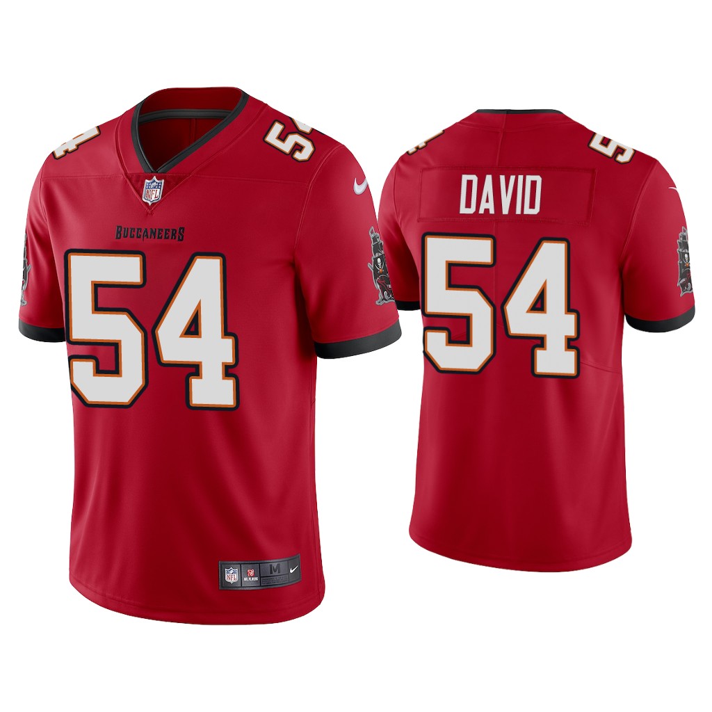 Men's Tampa Bay Buccaneers #54 Lavonte David 2020 Red Vapor Untouchable Limited Stitched NFL Jersey