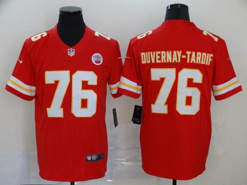 Men's Kansas City Chiefs #76 Laurent Duvernay-Tardif Red Vapor Untouchable Limited Stitched NFL Jersey
