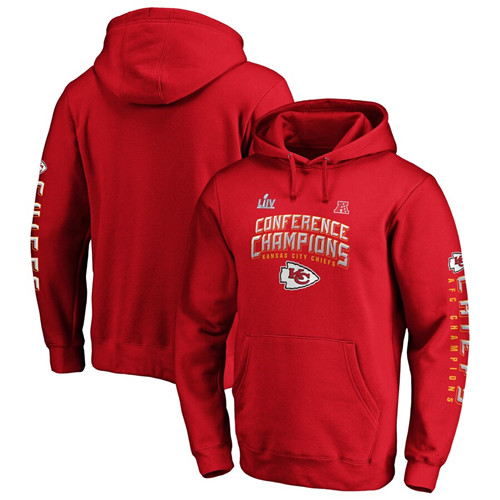 Men's Kansas City Chiefs NFL Red Pro Line by Fanatics Branded 2019 AFC Champions End Around 2