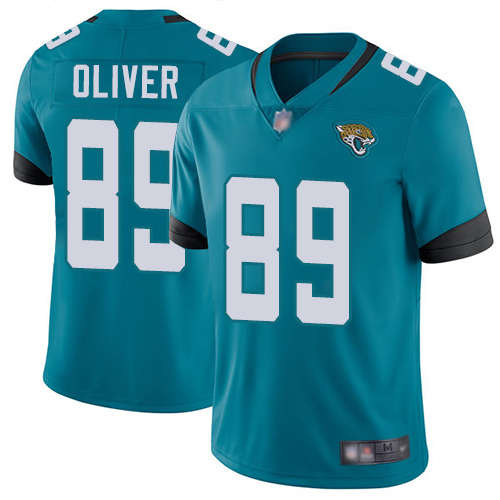 Men's Jacksonville Jaguars #89 Josh Oliver Teal Vapor Untouchable Limited Stitched NFL Jersey