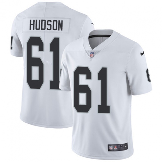Men's Oakland Raiders #61 Rodney Hudson White Limited Stitched NFL Jersey