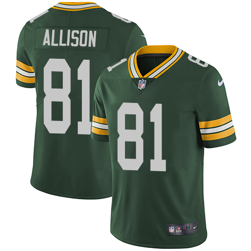 Men's Green Bay Packers #81 Geronimo Allison Green Vapor Untouchable Limited Stitched NFL Jersey