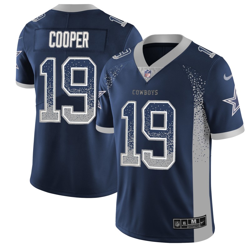 Men's Dallas Cowboys Active Player Custom Navy Blue 2018 Drift Fashion Color Rush Limited Stitched Jersey