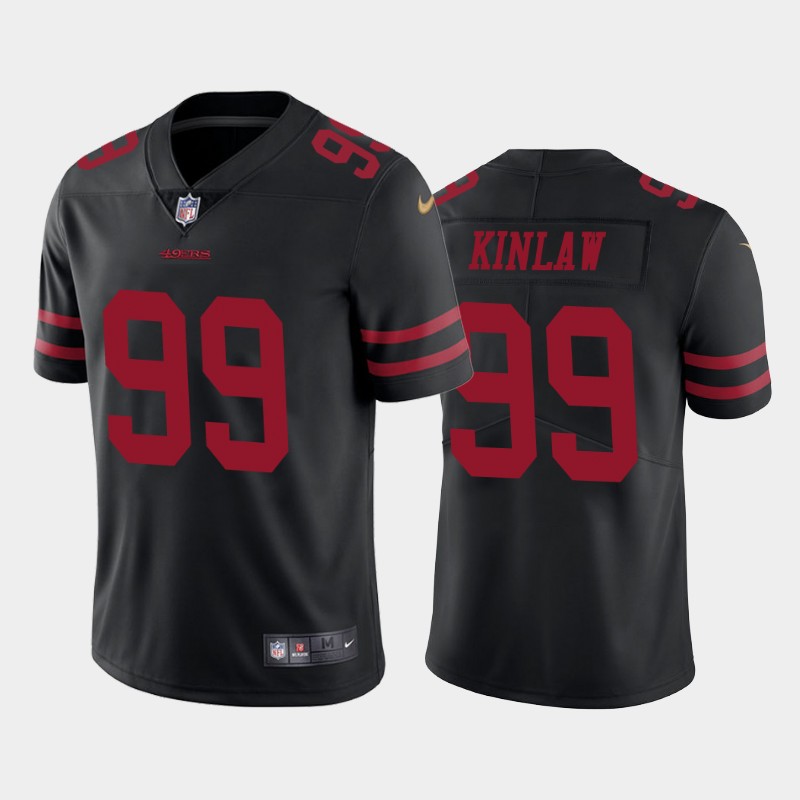 Men's San Francisco 49ers #99 Javon Kinlaw Black Draft Vapor Limited Stitched NFL Jersey