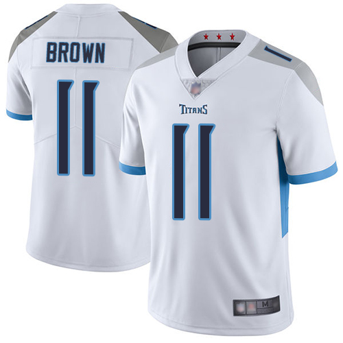 Men's Tennessee Titans #11 A.J. Brown White Vapor Untouchable Limited Stitched Jersey