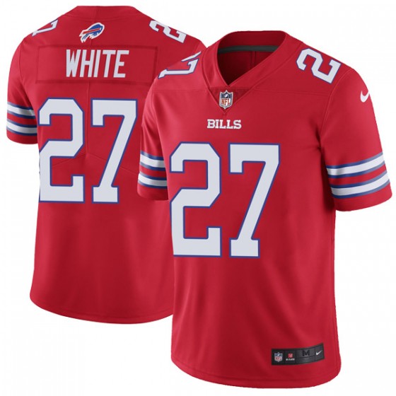 Men's Buffalo Bills #27 Tredavious White Red Vapor Untouchable Limited Stitched NFL Jersey