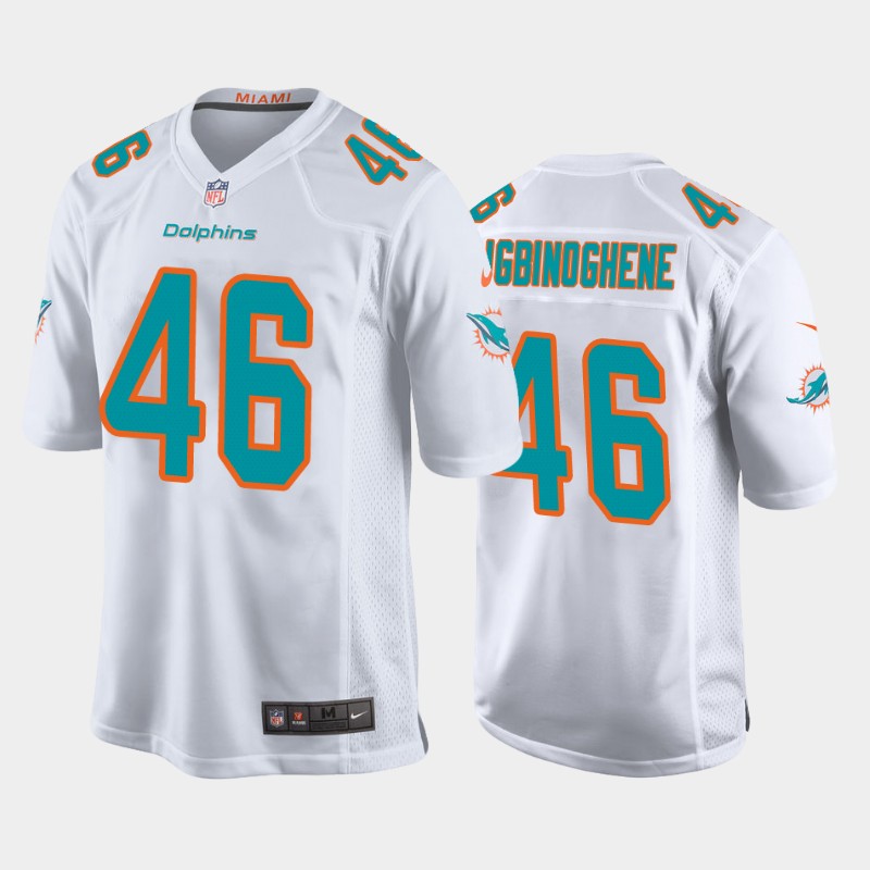 Men's Miami Dolphins #46 Noah Igbinoghene 2020 White Stitched NFL Jersey