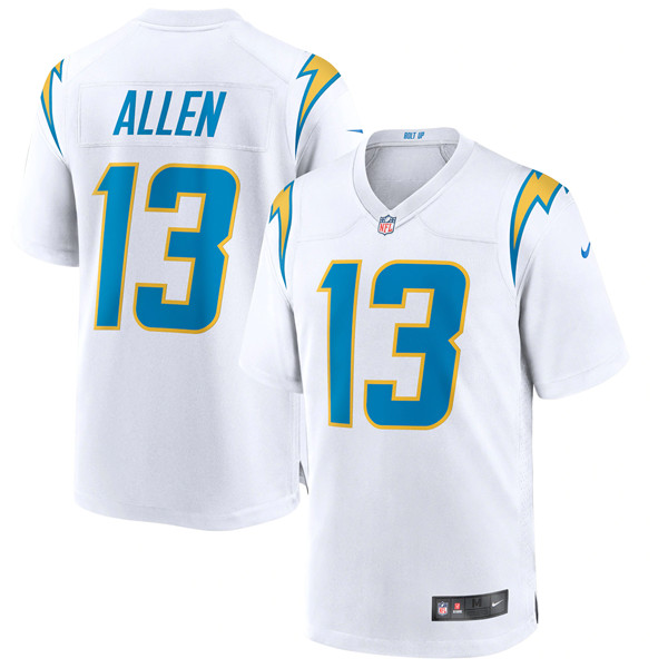 Men's Los Angeles Chargers #13 Keenan Allen 2020 White Alternate Game NFL Stitched Jersey