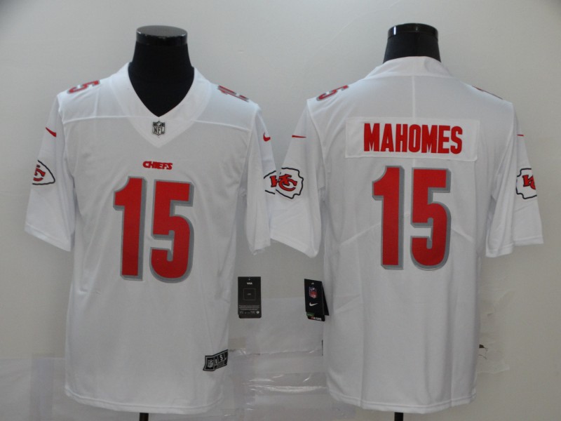 Men's Kansas City Chiefs #15 Patrick Mahomes White Vapor Untouchable Limited Stitched NFL Jersey