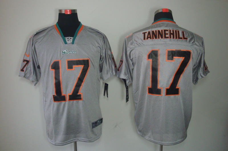 Men's Miami Dolphins #17 Ryan Tannehill Gray Limited Stitched NFL Jersey
