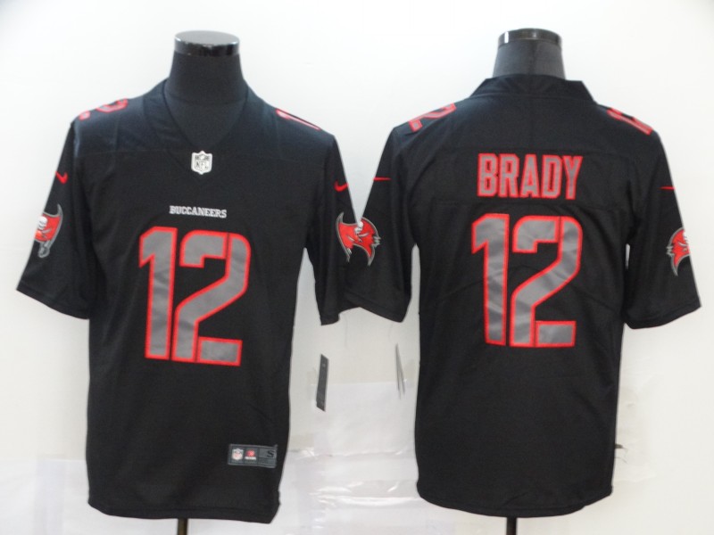 Men's Tampa Bay Buccaneers #12 Tom Brady 2020 Black Impact Limited Stitched NFL Jersey