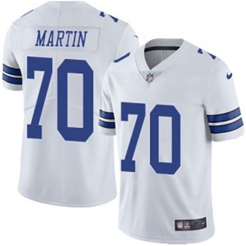 Men's Dallas Cowboys #70 Zack Martin White Vapor Untouchable Limited Stitched NFL Jersey