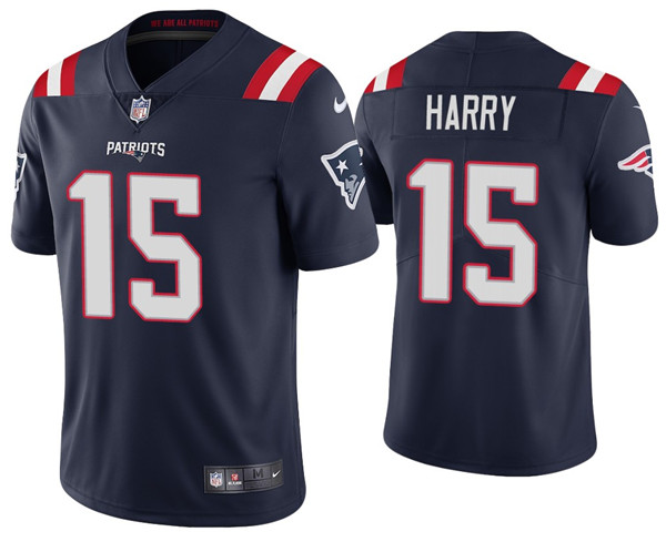 Men's New England Patriots #15 N'Keal Harry 2020 Navy Vapor Untouchable Limited Stitched NFL Jersey