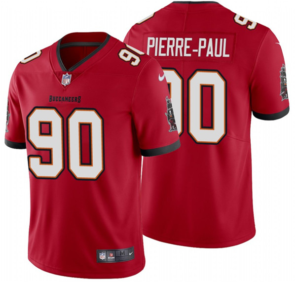 Men's Tampa Bay Buccaneers #90 Jason Pierre-Paul 2020 Red Vapor Untouchable Limited Stitched Jersey