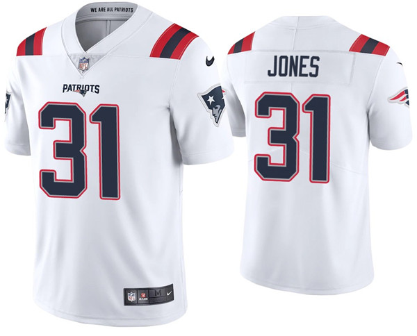 Men's New England Patriots #31 Jonathan Jones 2020 White Vapor Untouchable Limited Stitched NFL Jersey