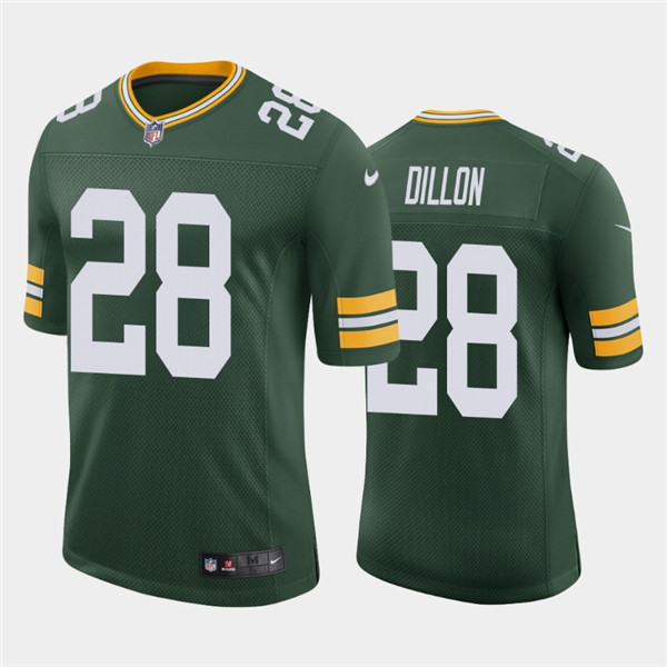Men's Green Bay Packers #28 A.J. Dillon 2020 Green Limited Stitched NFL Jersey
