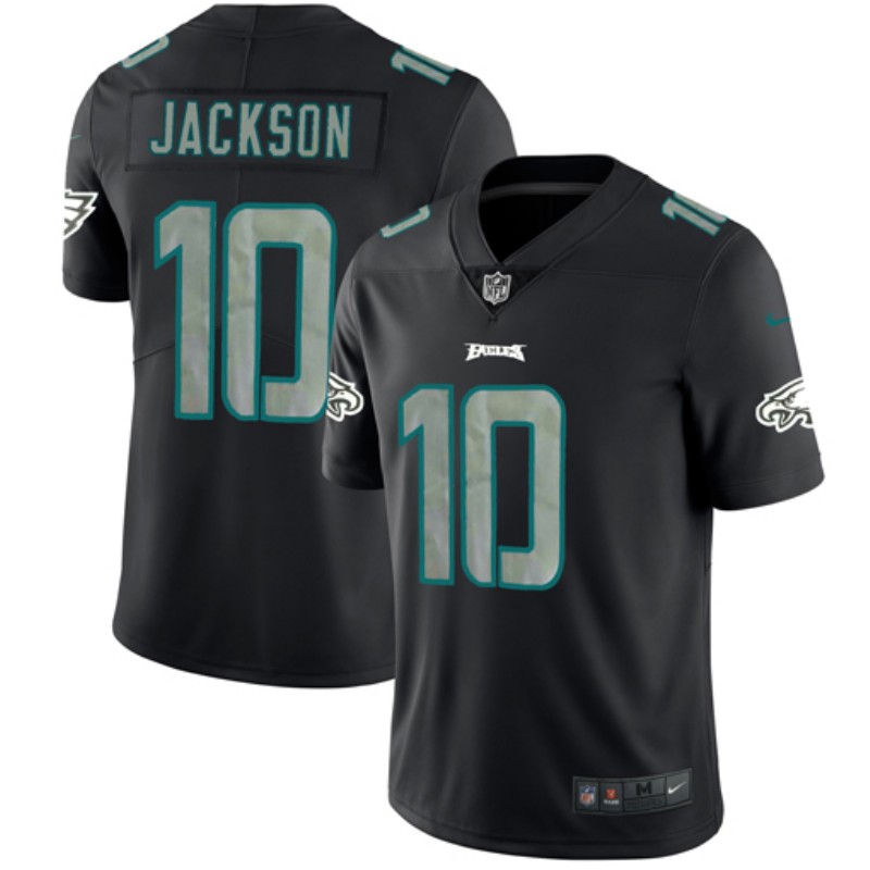 Men's Philadelphia Eagles #10 DeSean Jackson Black Impact Limited Stitched NFL Jersey..