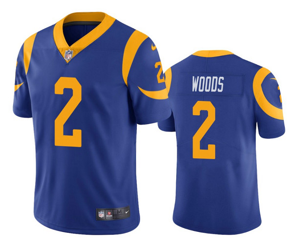 Men's Los Angeles Rams #2 Robert Woods Blue Vapor Untouchable Limited Stitched NFL Jersey