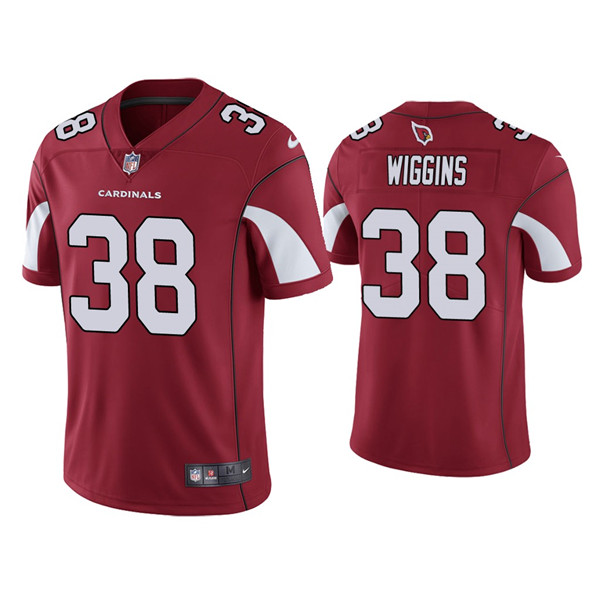 Men's Arizona Cardinals #38 James Wiggins Red Vapor Untouchable Limited Stitched Jersey