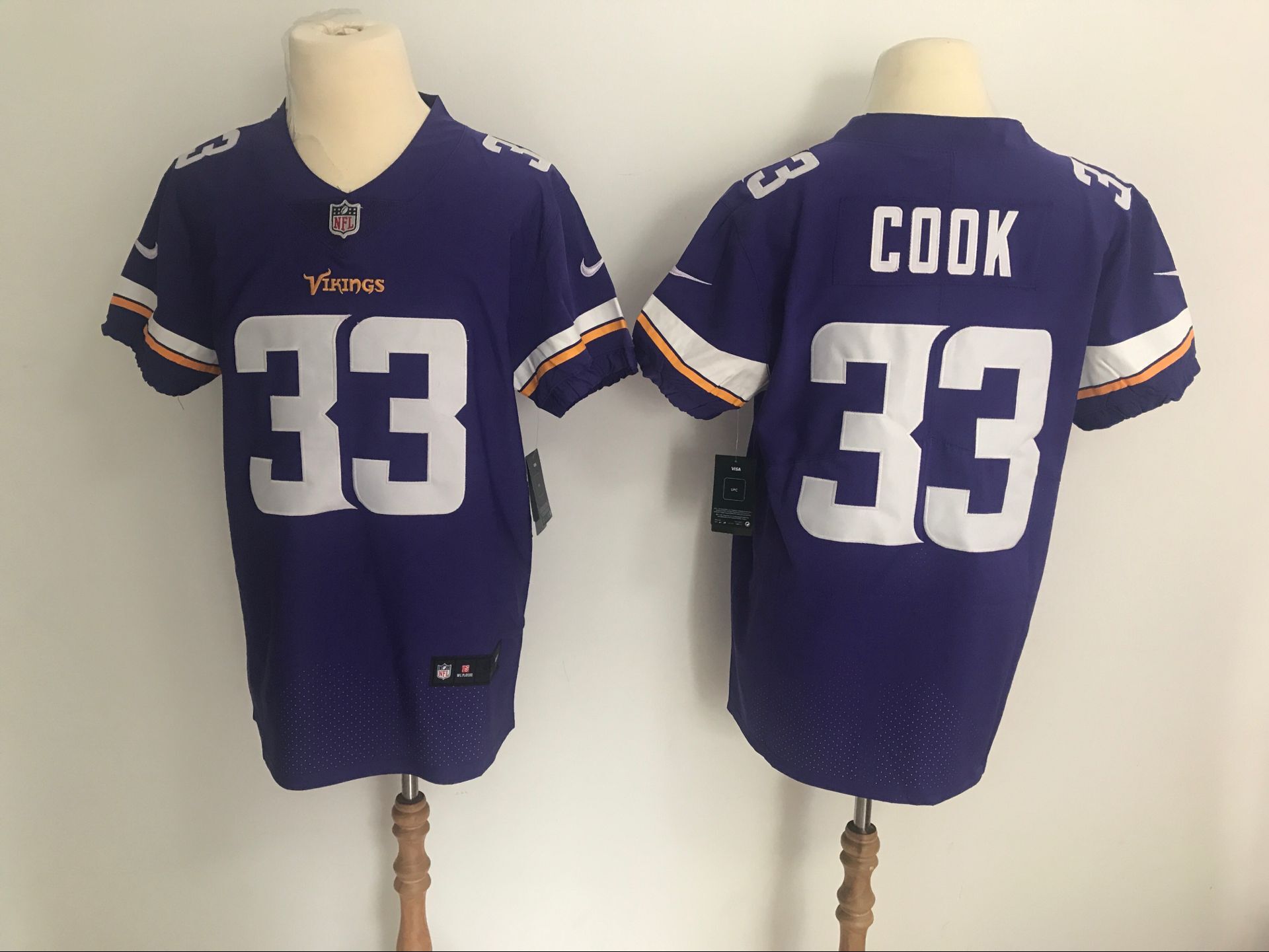 Men's Minnesota Vikings #33 Dalvin Cook Purple Vapor Untouchable Elite Stitched NFL Jersey