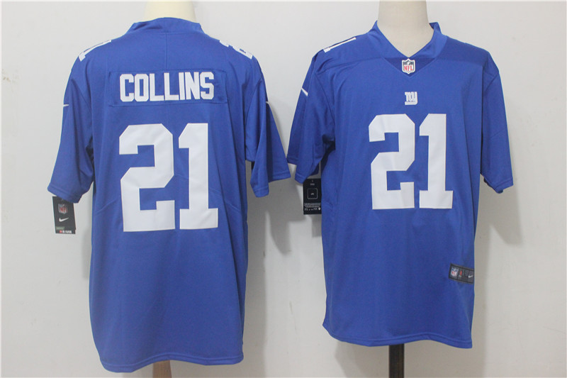 Men's Nike New York Giants #21 Landon Collins Royal Blue Team Color Stitched NFL Vapor Untouchable Limited Jersey