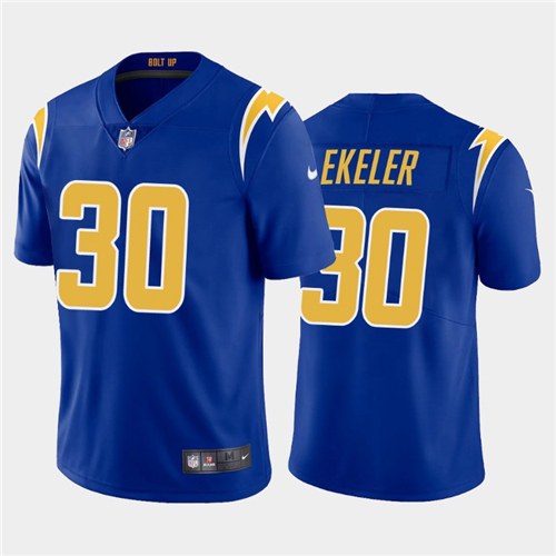 Men's Los Angeles Chargers #30 Austin Ekeler 2020 Royal Vapor Untouchable Limited Stitched NFL Jersey